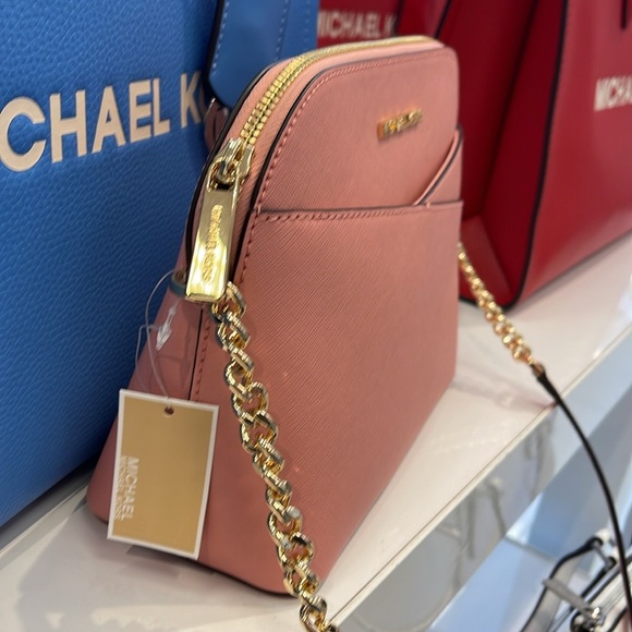 MICHAEL KORS 
Jet Set Travel Medium Dome Crossbody Bag XCROSS XBODY
Primrose
NWT - Picture 2 of 16